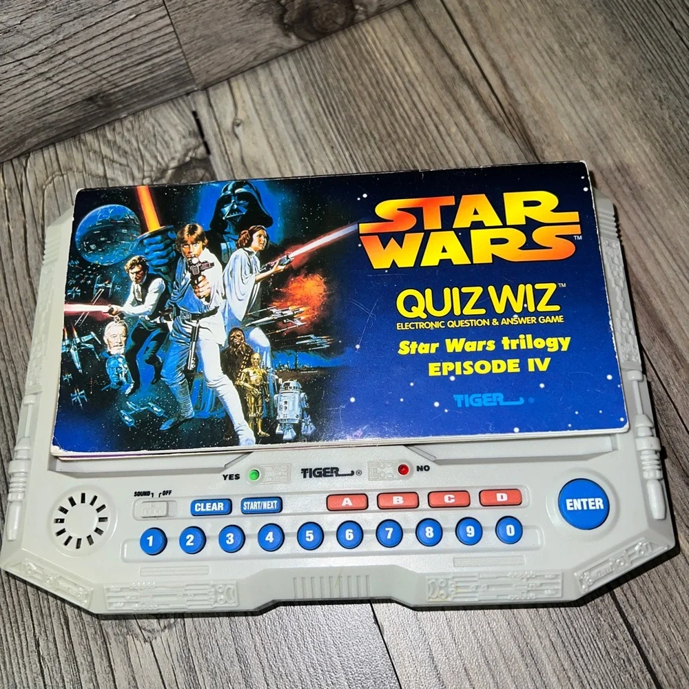Tiger Electronic Quiz Wiz Star Wars Trilogy Episodes IV V VI Works Vintage 1997